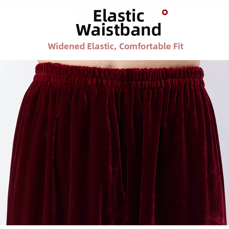 Unisex Tai Chi kelnės su fleece pamušalu, žibinto stiliaus, rudens–žiemos, skirtos kovos menams ir Tai Chi treniruotėms