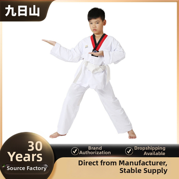 Taekwondo treniņu tērps, universāls, garas piedurknes, poliestera-kokvilnas maisījums 70%, iekšējā odere kokvilna, Zīmols Nine-day Mountains