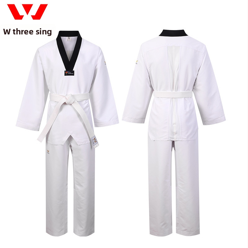 Taekwondo treniņu tērps, universāls, garas piedurknes, poliestera-kokvilnas maisījums 70%, iekšējā odere kokvilna, Zīmols Nine-day Mountains