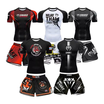 Kovų menų treniruočių komplektas: unisex, 95% poliesteris su Lycra audiniu, Lycra audinys, tinkamas Sanda užsiėmimams.