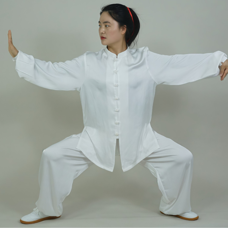 Taiji treniruočių kostiumas - unisex suaugusiems - 100% poliesteris, cheminių pluoštų mišinys, vieno spalvos modelis