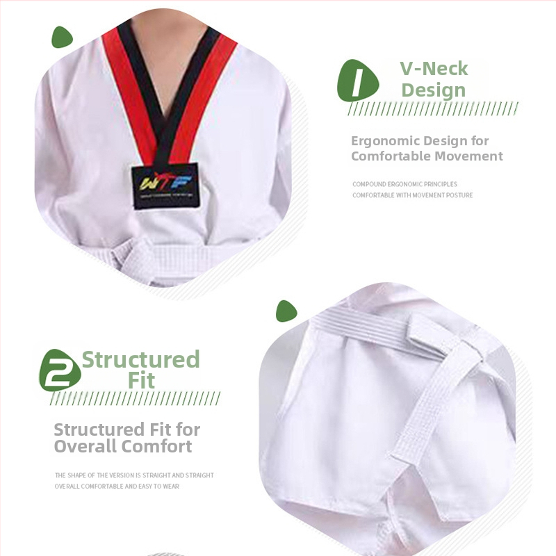 Taekwondo uniforma ar konopju maisījuma audumu, 50% kokvilna, raksts 32523005926