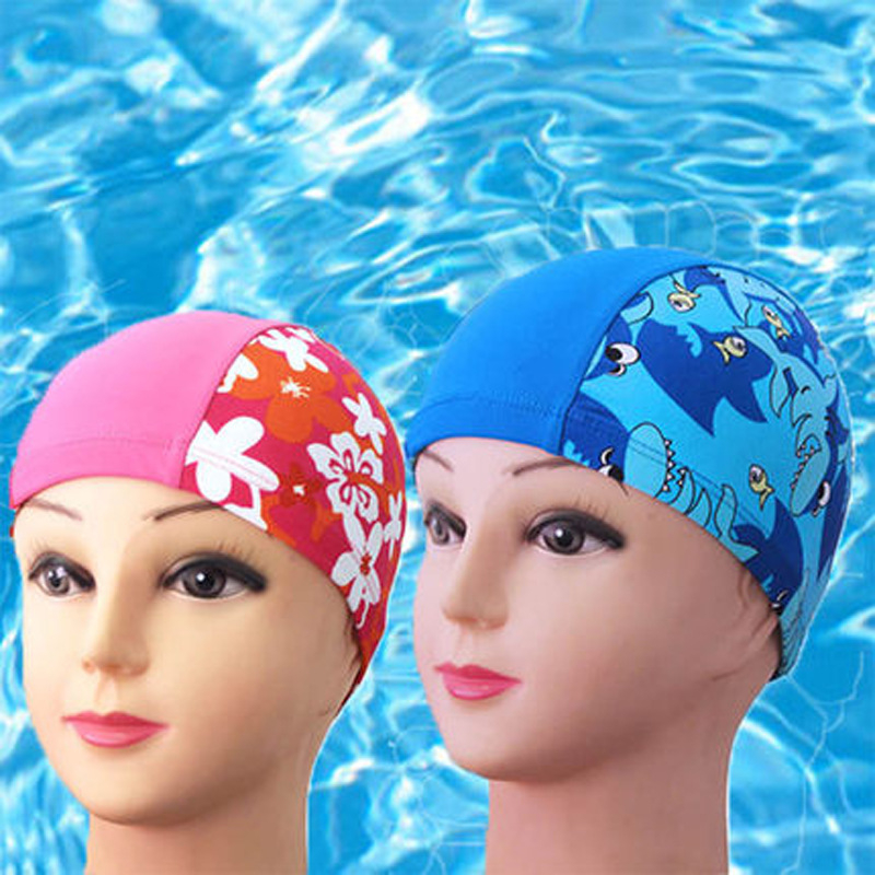 Dječja najlonska kapa za plivanje s printom, karikatura uzorak, YOBEL, za plivanje
