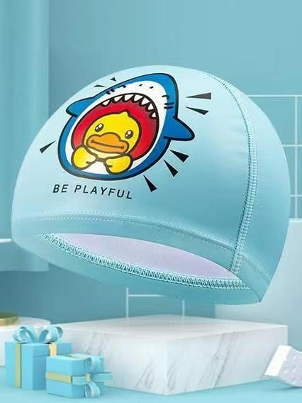 B. duck dječja plivačka kapa s karikaturalnim uzorkom, najlon, za plivanje i vodene aktivnosti