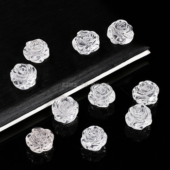 Jingdian Accesorii DIY din cristal – Trandafir de cristal, Cioplire și lustruire, Origine: Jinhua