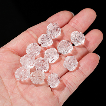 Jingdian Accesorii DIY din cristal – Trandafir de cristal, Cioplire și lustruire, Origine: Jinhua