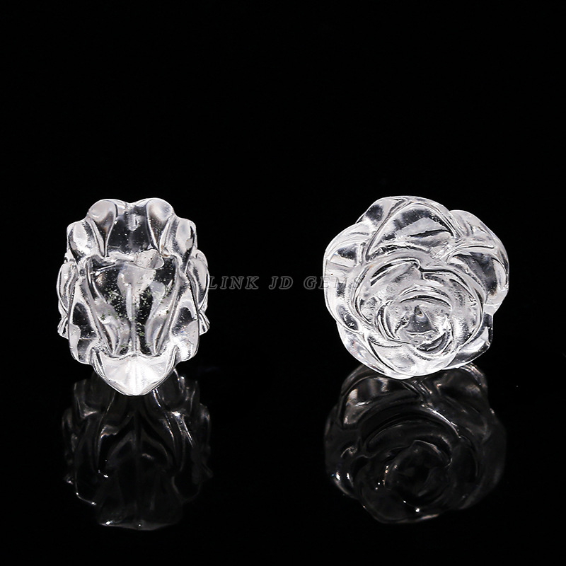 Jingdian Accesorii DIY din cristal – Trandafir de cristal, Cioplire și lustruire, Origine: Jinhua