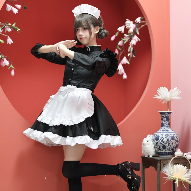 Kineski stil kung-fu maid cosplay kostim – unisex, 100% poliester, Zi Xiao, zima 2022, za dob 18–24
