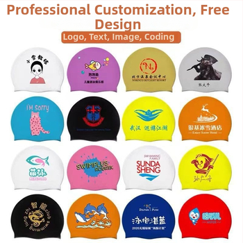 Silikoninė plaukimo kepurė – Reklaminis logotipas, suaugusiems, tinkama plaukiojimui ir vaikščiojimui vandeniu