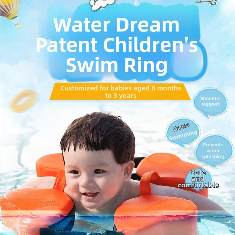 Dream of Water bērnu roku peldriņķis - EPE putas, drukāts raksts, piemērots peldēšanai un ūdenī staigāšanai