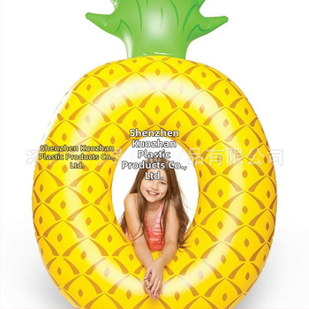 Suaugusiųjų PVC pripučiamas ananasų plaukimo žiedas (Medžiaga: ekologiškas PVC, Storis: 0,25 mm, Raštas: vientisas, Kategorija: plaukimo žiedas)
