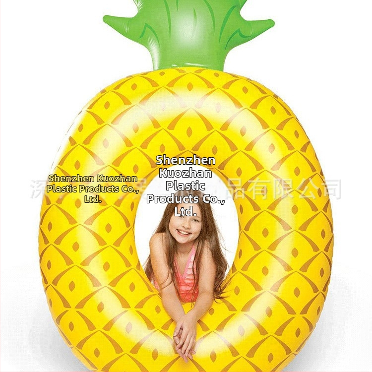 Pieaugušo PVC piepūšamais ananasu peldriņķis (Materiāls: videi draudzīgs PVC, Biezums: 0,25 mm, Raksts: vienkrāsains, Kategorija: peldriņķis)
