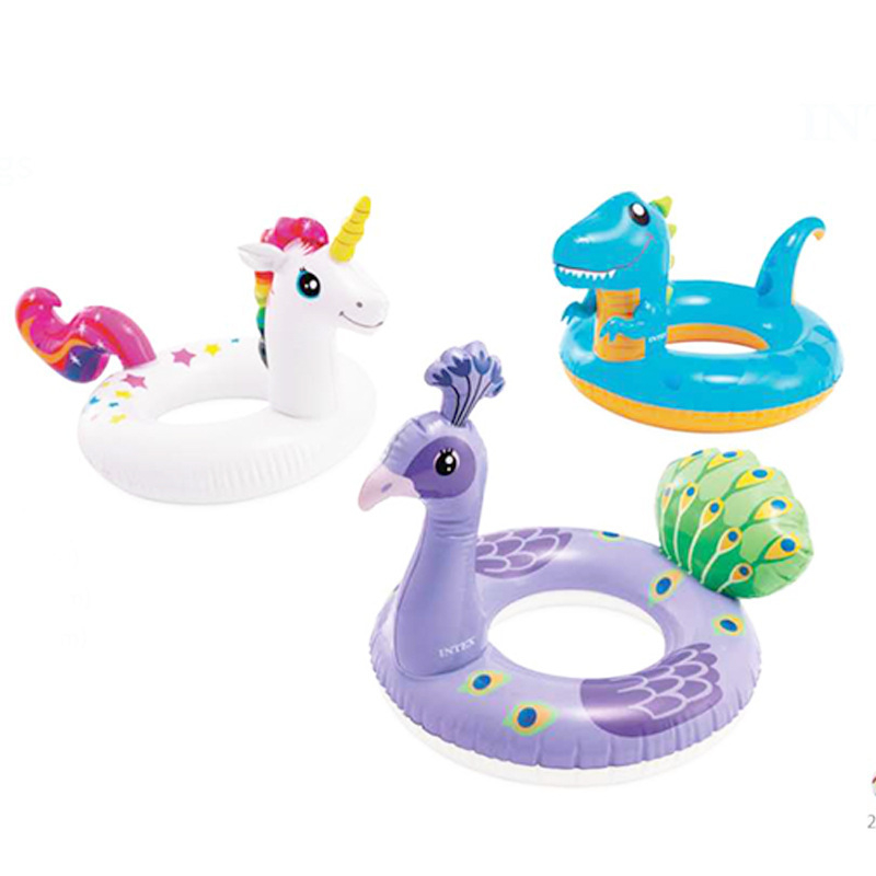 INTEX plivački prsten s oblikom životinje i sjedištem — PVC 0,25 mm, za djecu