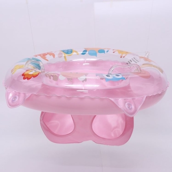 Kūdikių pripučiamas plaukimo žiedas su gyvūnų raštu, pažasties dizainas, nešiojamas ir sulankstomas, ekologiškas PVC 0,2 mm