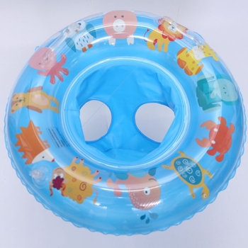 Kūdikių pripučiamas plaukimo žiedas su gyvūnų raštu, pažasties dizainas, nešiojamas ir sulankstomas, ekologiškas PVC 0,2 mm