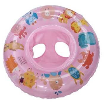 Kūdikių pripučiamas plaukimo žiedas su gyvūnų raštu, pažasties dizainas, nešiojamas ir sulankstomas, ekologiškas PVC 0,2 mm
