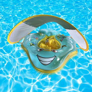 Inel de înot pentru bebeluți SJL, PVC material, model desen animat, destinat vârstei 0–3 ani, pentru înot