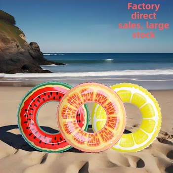 Vaikų pripučiamas plaukimo žiedas su meliono raštu, ekologiškas PVC, 0.18 mm storis, spaudinys, tinkamas plaukimo ir brendanimo veiklai vandenyje