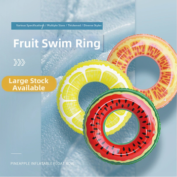 Vaikų pripučiamas plaukimo žiedas su meliono raštu, ekologiškas PVC, 0.18 mm storis, spaudinys, tinkamas plaukimo ir brendanimo veiklai vandenyje