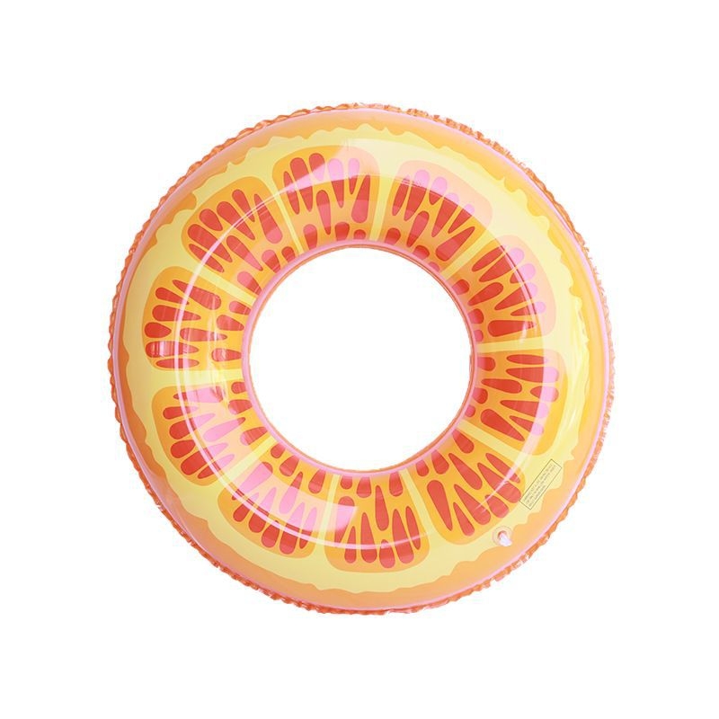 Vaikų pripučiamas plaukimo žiedas su meliono raštu, ekologiškas PVC, 0.18 mm storis, spaudinys, tinkamas plaukimo ir brendanimo veiklai vandenyje