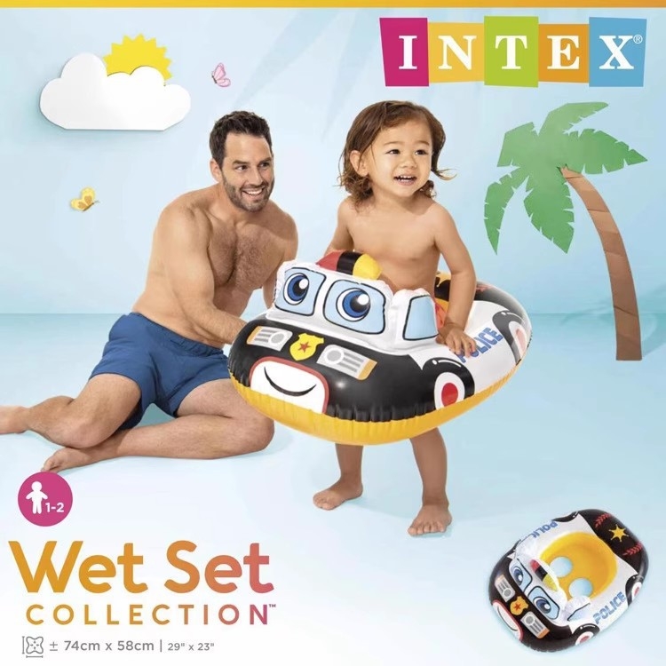 INTEX dječji napuhani plivački prsten, PVC, s tiskanim uzorkom