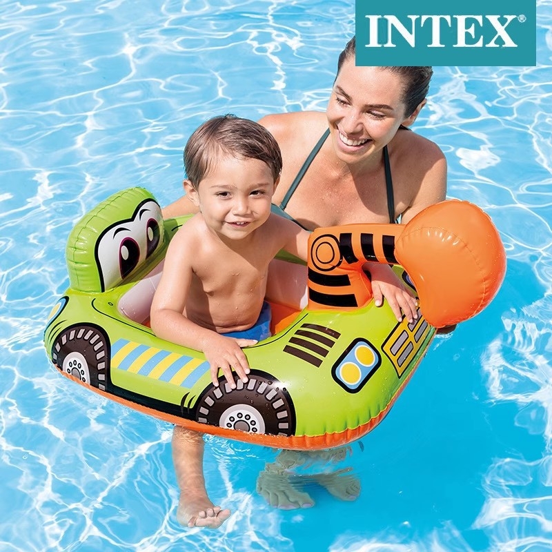 INTEX dječji napuhani plivački prsten, PVC, s tiskanim uzorkom