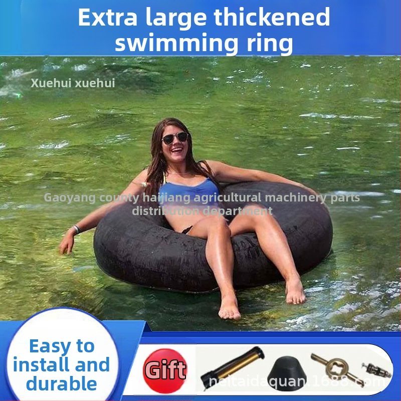 Gumijas peldēšanas riņķis pieaugušajiem, biezs, piemērots peldēšanai un staigāšanai pa ūdeni