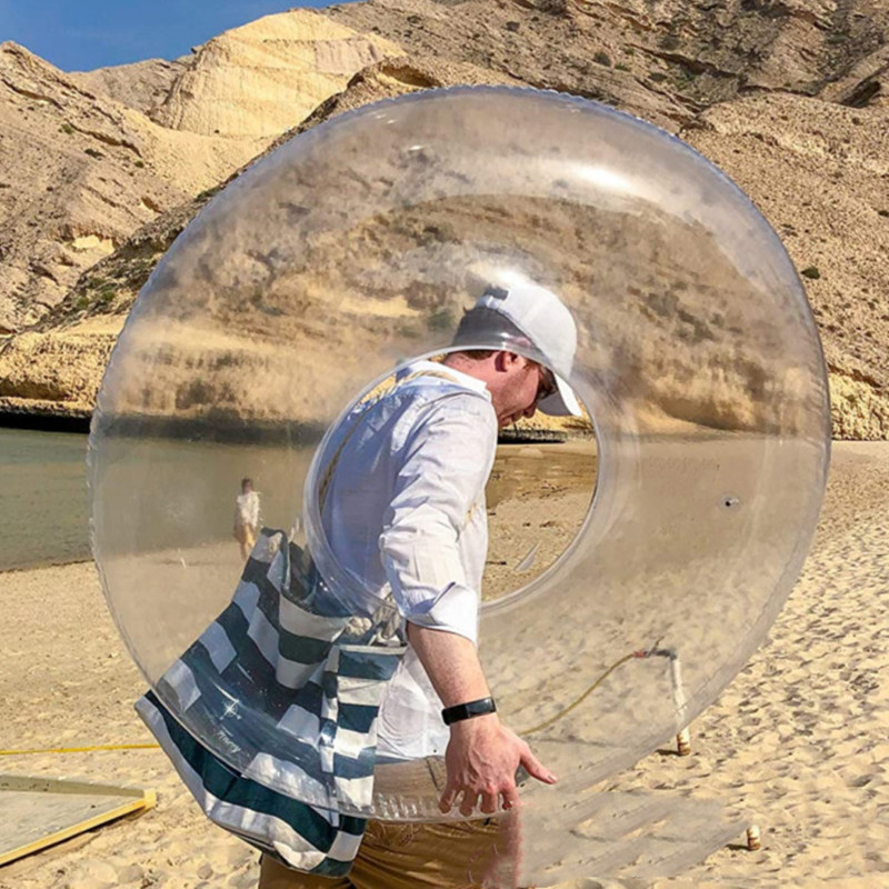 Felnőtt kör alakú úszógumi, PVC környezetbarát anyag, 0,2 mm vastagság, egyszínű mintázat, alkalmas úszásra és gázolásra