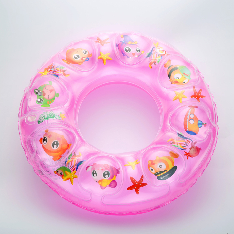 Inel de înot cu model desen animat, pentru adulți, grosime PVC 12 mm, PVC ecologic
