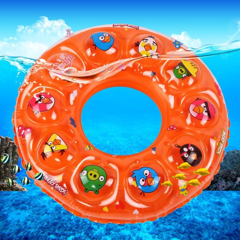 Inel de înot cu model desen animat, pentru adulți, grosime PVC 12 mm, PVC ecologic