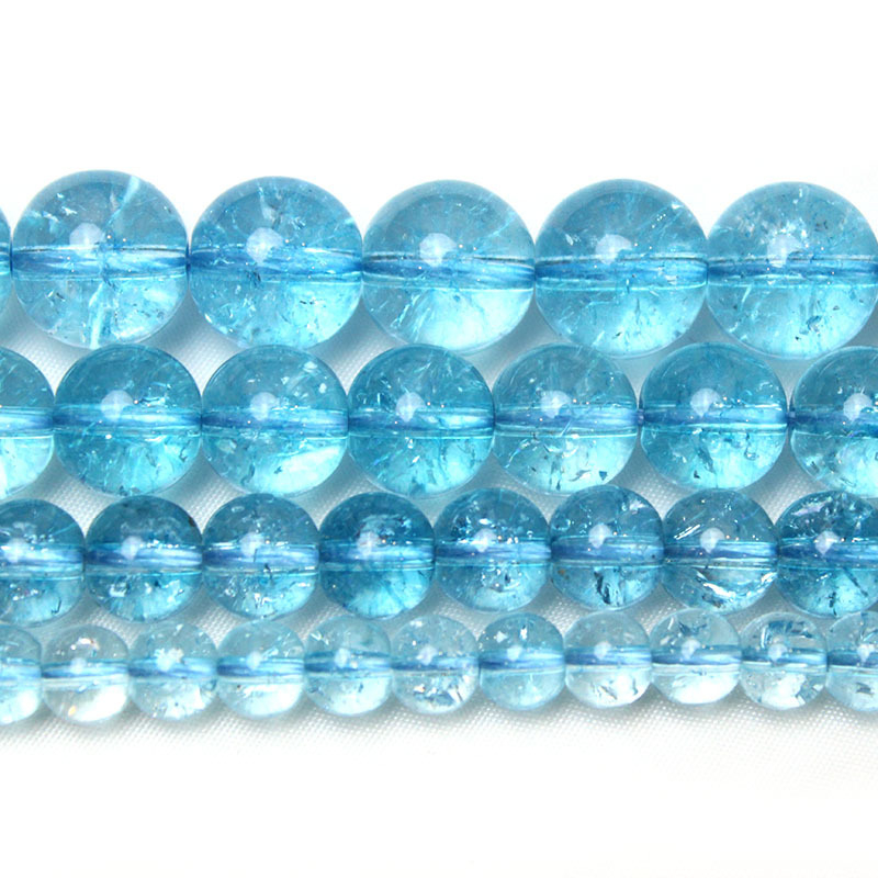 Popcorn kristály gyöngyök – kerek formájúak, DIY ékszerekhez – szabad gyöngyök; vágás és polírozás; márka YOUTH CADENCE