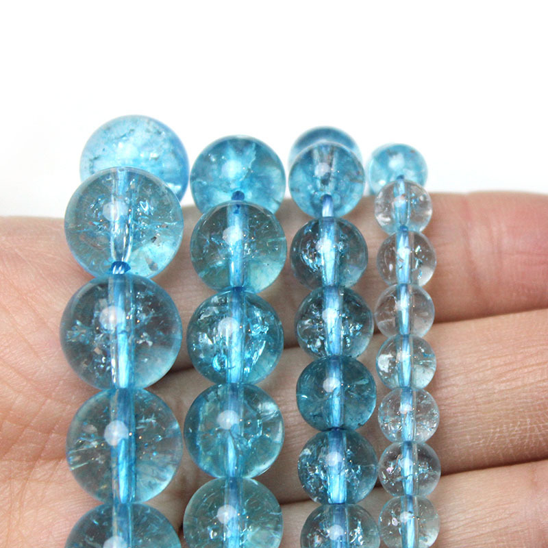 Popcorn kristály gyöngyök – kerek formájúak, DIY ékszerekhez – szabad gyöngyök; vágás és polírozás; márka YOUTH CADENCE