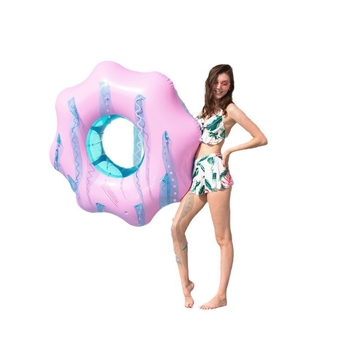 Inel de înot în formă de meduză, transparent, PVC ecologic, recuzită fotografică pentru parc acvatic, pentru adulți