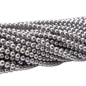 Sive staklene perle od kristala s probojnom rupom, okrugle, 12 mm, za DIY nakit