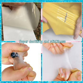 TPU комплект за ремонт на плувен пръстен – ръчно изработени лепенки за ремонт на течове, модерен и семпъл стил