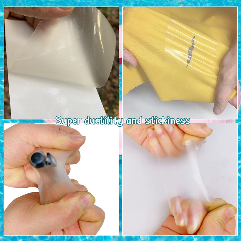 TPU комплект за ремонт на плувен пръстен – ръчно изработени лепенки за ремонт на течове, модерен и семпъл стил