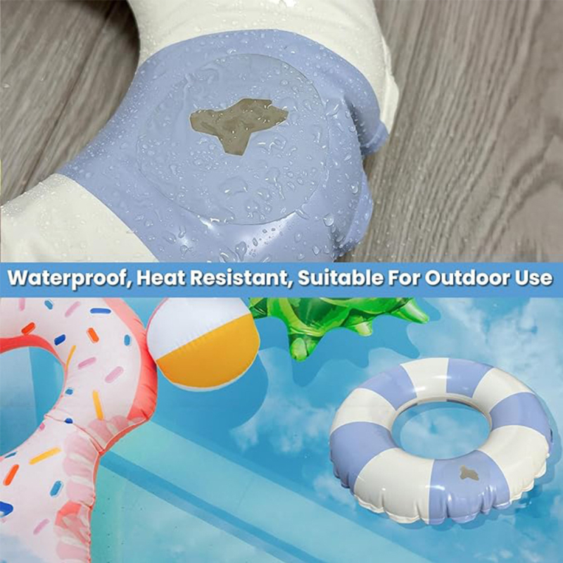 TPU комплект за ремонт на плувен пръстен – ръчно изработени лепенки за ремонт на течове, модерен и семпъл стил