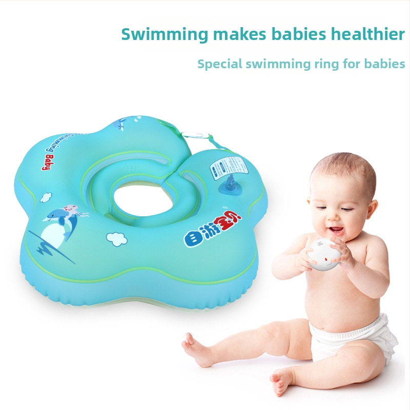 Detský plavecký kruh s dvomi vzduchovými komorami, proti preklápaniu, ekologické PVC, hrúbka 0,3 mm, pre vek 0–12 mesiacov