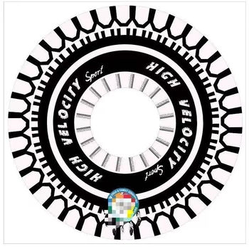 Odrasli napuhivi plivački prsten s prilagođenim logom i prugama, PVC debljine 0,18 mm, unutarnji promjer prilagodljiv