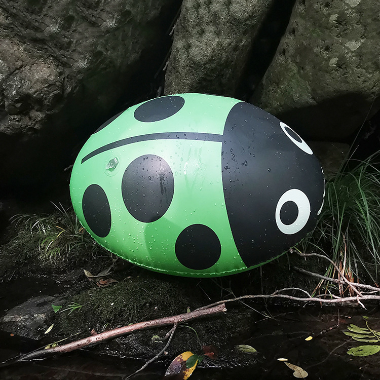 Plivački prsten s dvostrukim zračnim jastučićem, običan PVC, debljina 0,25 mm, za djecu