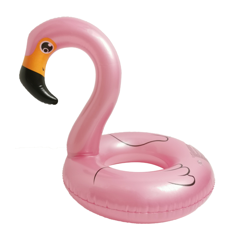Naduvani plivački prsten s flamingom za djecu – PVC materijal, karikatura uzorak, pogodan za plivanje i vodene igre