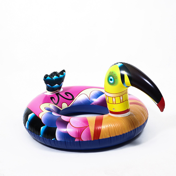 Ujumistring Big Mouth Bird – trükitud muster, keskkonnasõbralik PVC, PVC paksus 18 niiti, täiskasvanutele, ujumise ja veespordi jaoks