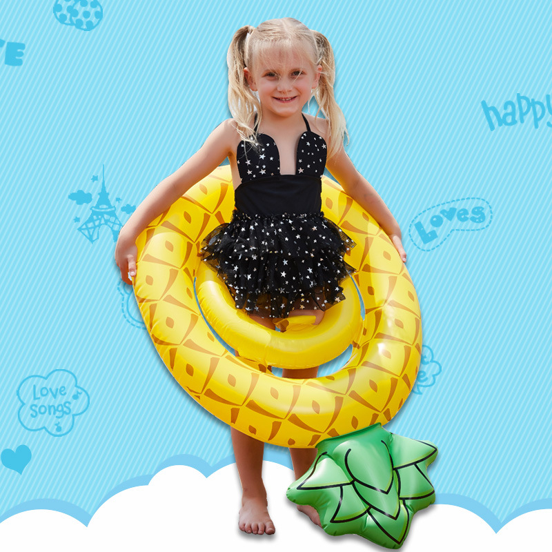 Plivački prsten s mermaid sjedalom za djecu – PVC, crtić motiv, dob 1–4 godine