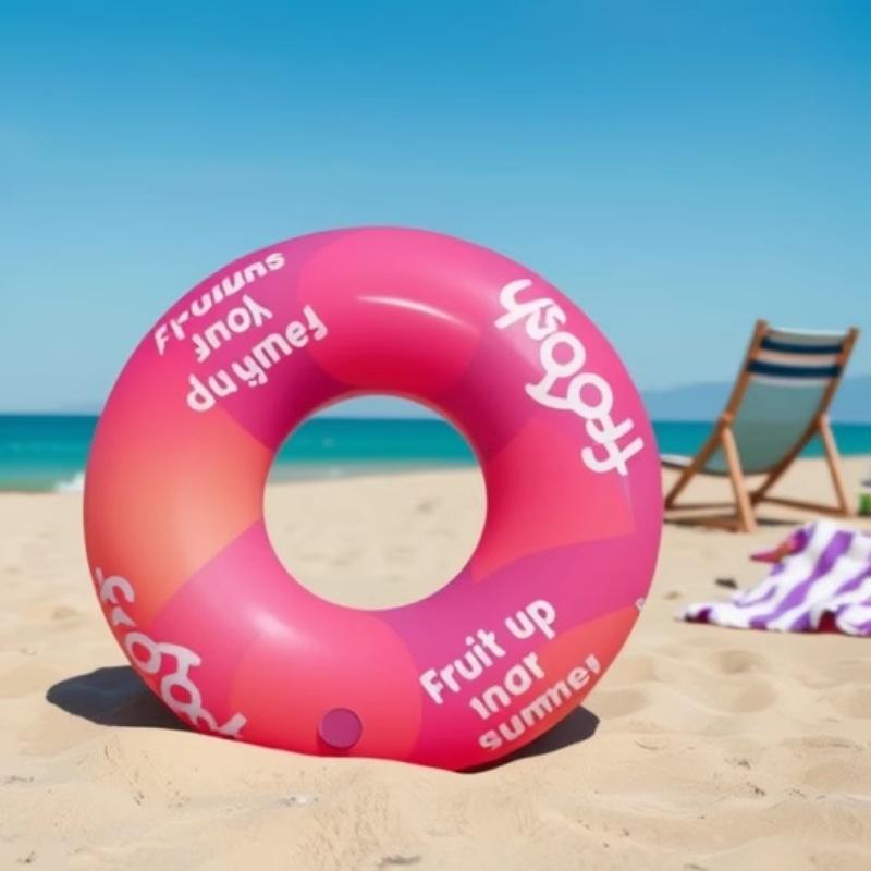 Plivački prsten za odrasle s dizajnom ispod pazuha – debeli napuhavajući prsten, PVC 0,25 mm, ekološki prihvatljiv, uzorak s reklamnim logom, Enjoy