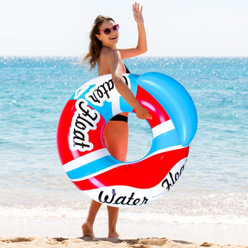 Öko PVC-ből készült úszógyűrű, 0,25 mm vastagságú, kézi felfújás, felnőtteknek – alkalmas uszodákhoz, folyókhoz, tavakhoz, tengerekhez és víziparkokhoz