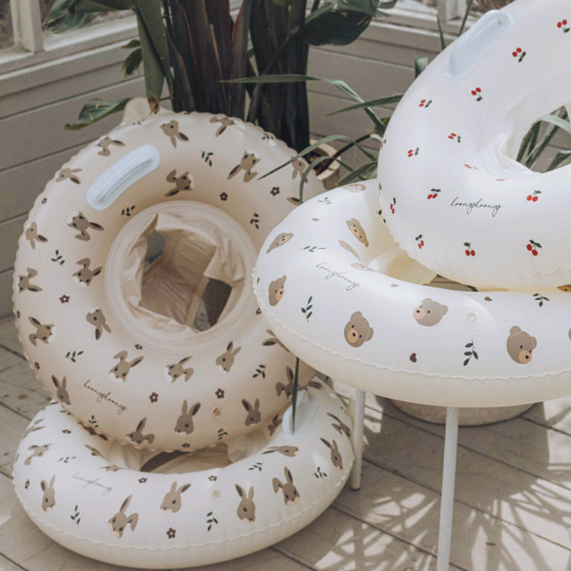 Gyerekeknek szóló úszó gyűrű – rajzolt minta, PVC anyag