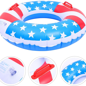 Vaikų pripučiamas plaukimo žiedas, ekologiškai patvarus PVC, atspaudo raštas, tinkamas sportui ir vandens pramogoms