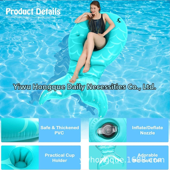 Pripučiama undinėlės plūdė baseinui – suaugusiems, ekologiškas PVC, 0,3 mm storis, dryžių raštas, tinkama plaukiojimui ir vaikščiojimui vandenyje