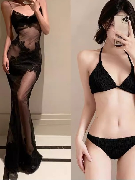 Ženski bez rukava bikini set s jastučićem za prsima, poliester-elastan, 82% elastan, 260 g/m²