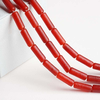 Bullet barrage Φυσικές αγάτ σωληνοειδείς χάντρες, με ελαστικό κορδόνι, μαζική συσκευασία, προέλευση Lianyungang Donghai County